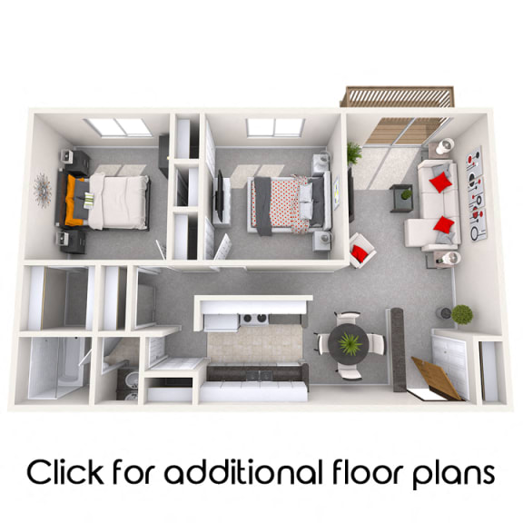 Floor Plans of Berrytree Apartments near Michigan State University